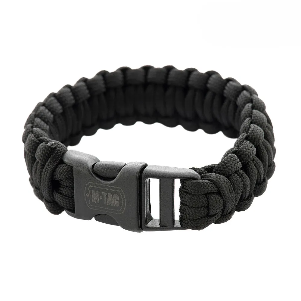 M-Tac Paracord brățară neagră supraviețuire