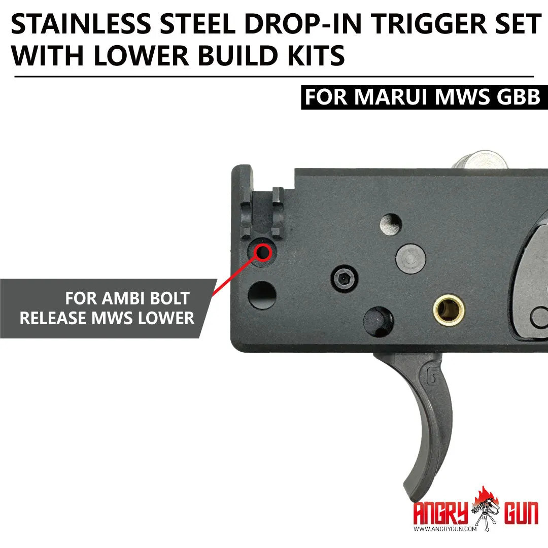 ANGRYGUN MWS set trăgaci inox MILSPEC