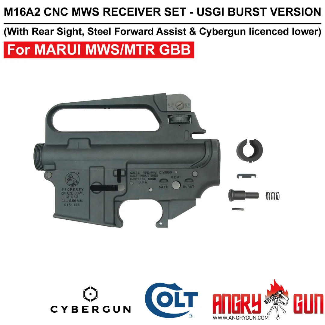 Angry Gun Colt M16A2 receiver CNC burst Marui MWS