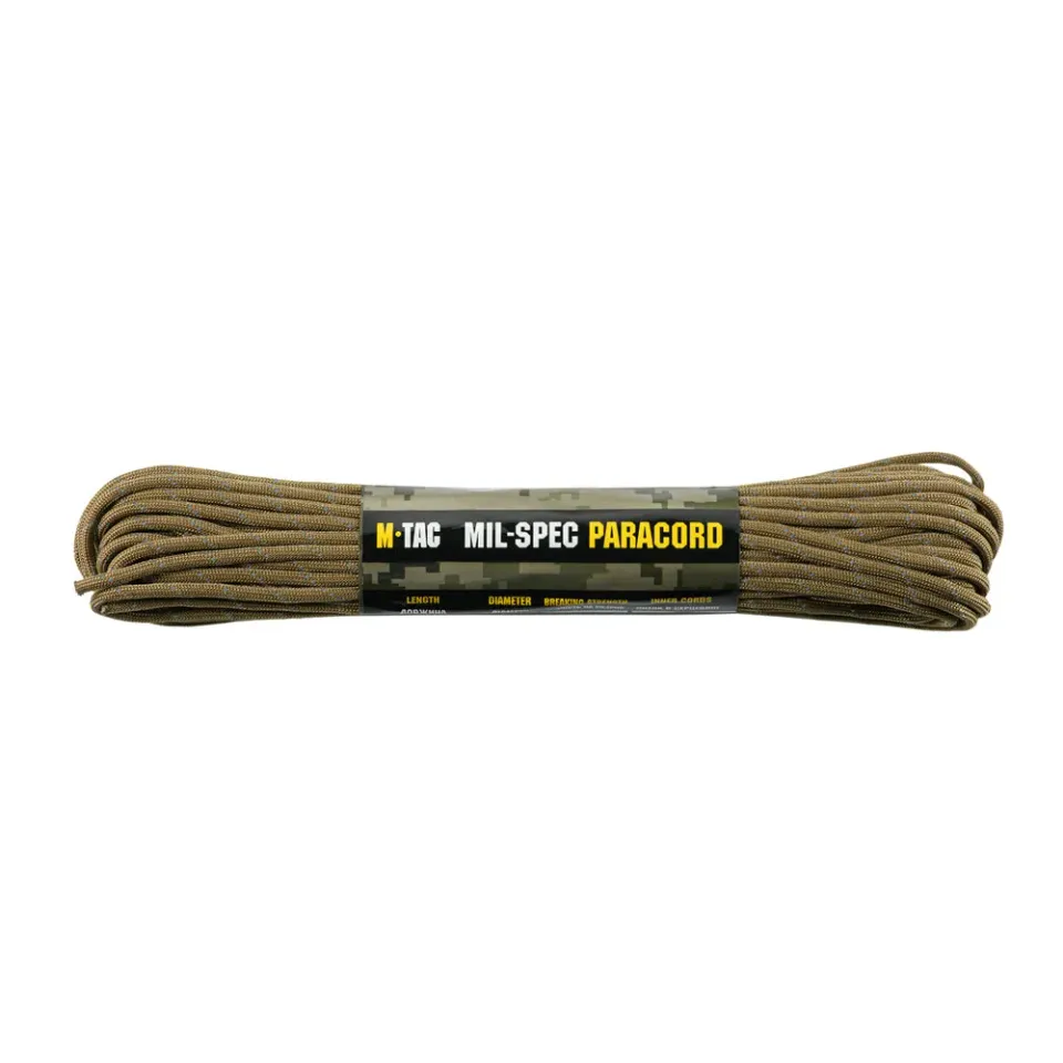 M-Tac 550 Coyote Reflectorizant paracord 15m rezistent