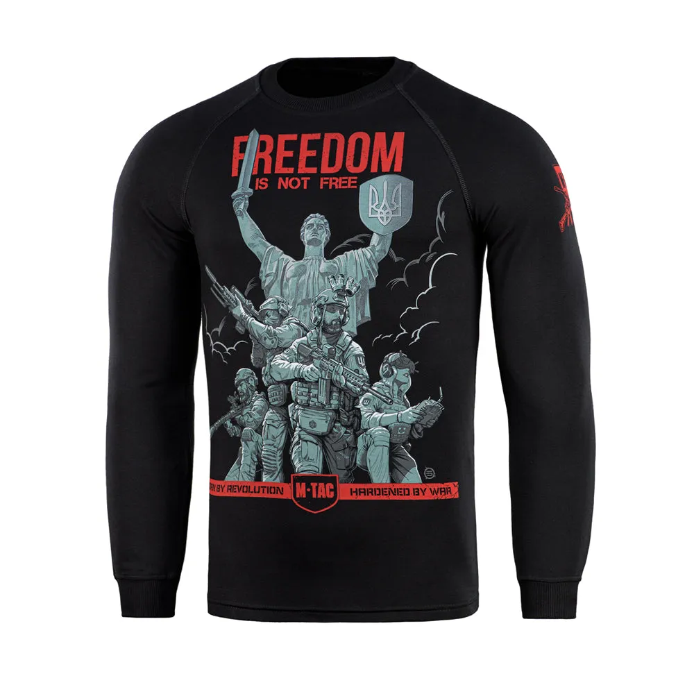 M-Tac Freedom bluză raglan neagră bumbac