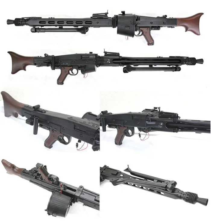 S&T MG42 replica mitraliera AEG metal + lemn real