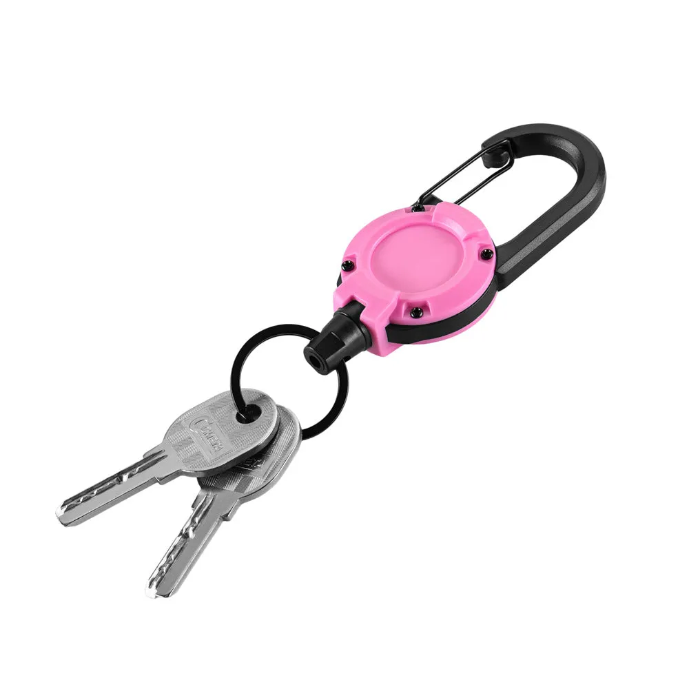 M-Tac Carabiner breloc retractabil roz 65 cm ABS