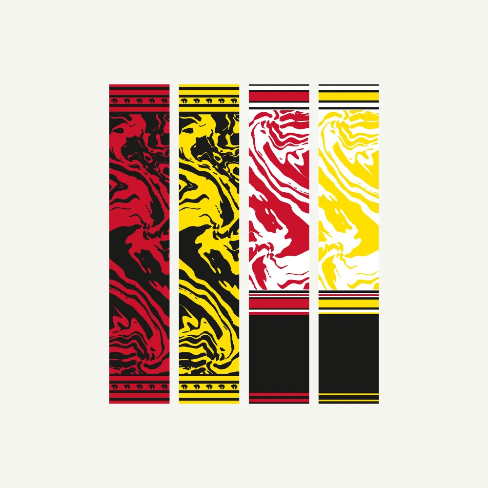 Bearpaw Arrow Wraps Zebra folie sageti negru-galben 1 buc