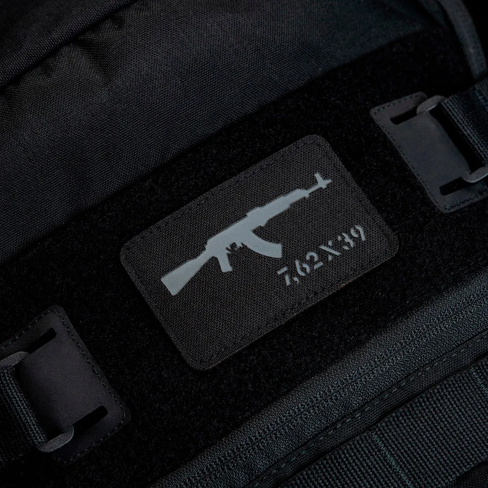 M-Tac AKM 7.62x39 patch Black Grey Cordura