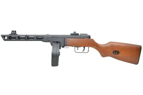 S&T PPSH-41 Real Wood pușcă airsoft tambur 2000 bile