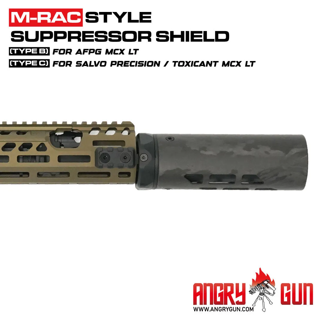 ANGRYGUN M-RAC Type B scut amortizor negru carbon 6.5 inch