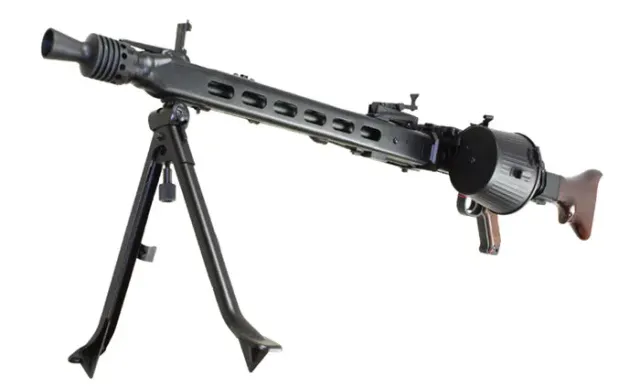 S&T MG42 replica mitraliera AEG metal + lemn real