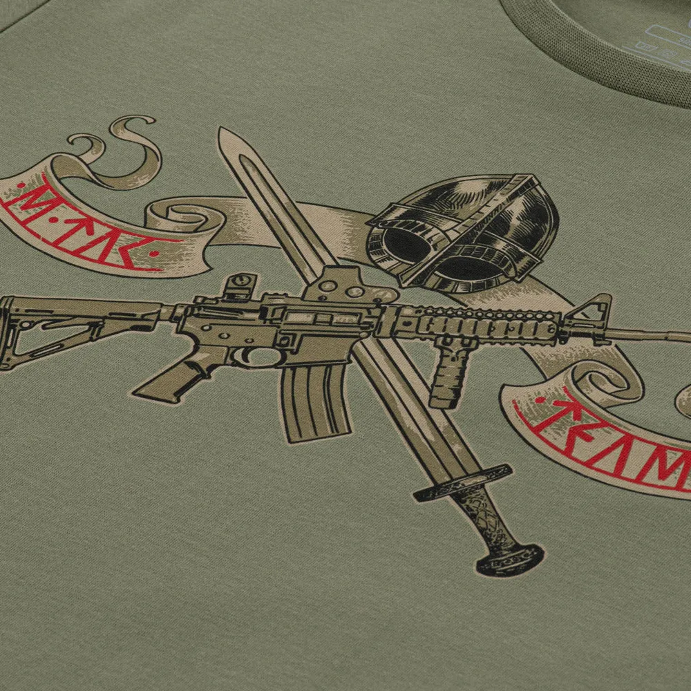 M-Tac Keep Calm tricou Light Olive bumbac elastic
