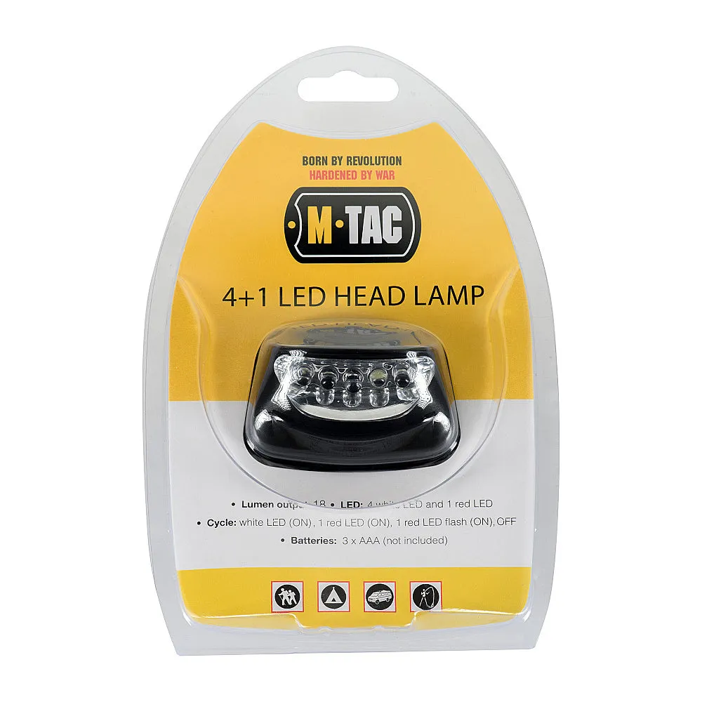 M-Tac 4+1 lanterna frontala LED Neagra