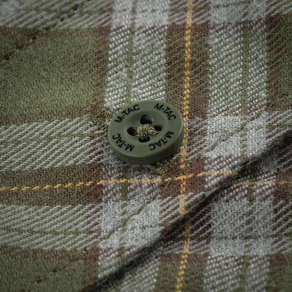 M-Tac Lumberjack camasa bumbac olive/gri oversize