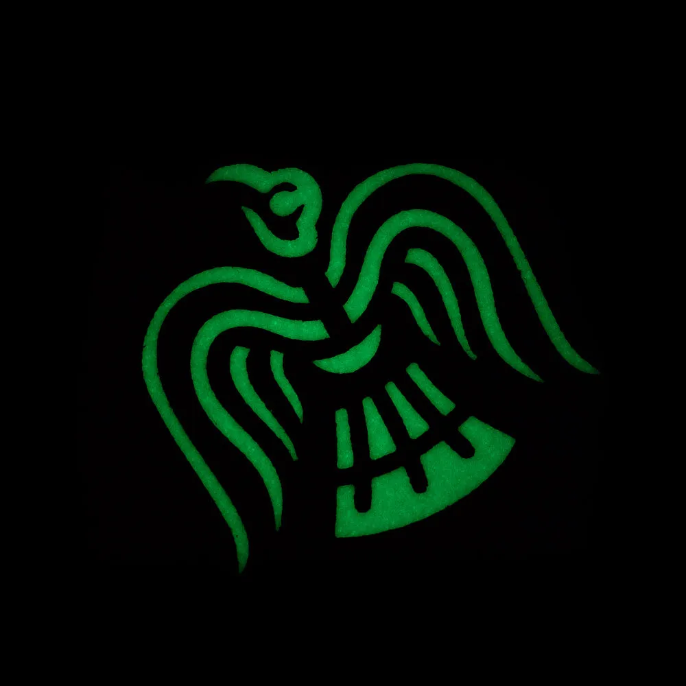 M-Tac Raven Flag Laser Cut patch Ranger Green GID fosforescent