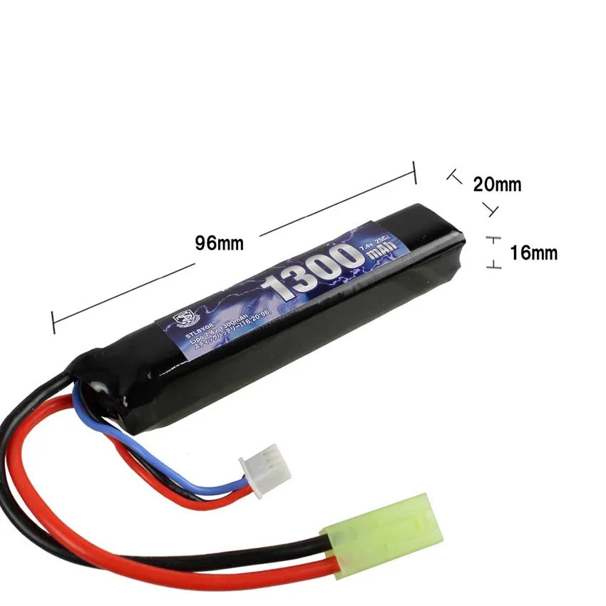 S&T LiPo 7.4V 1300mAh baterie stick