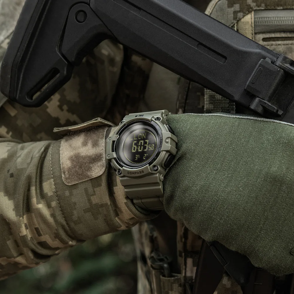 M-Tac 2233 ceas tactic Ranger Green cu busolă