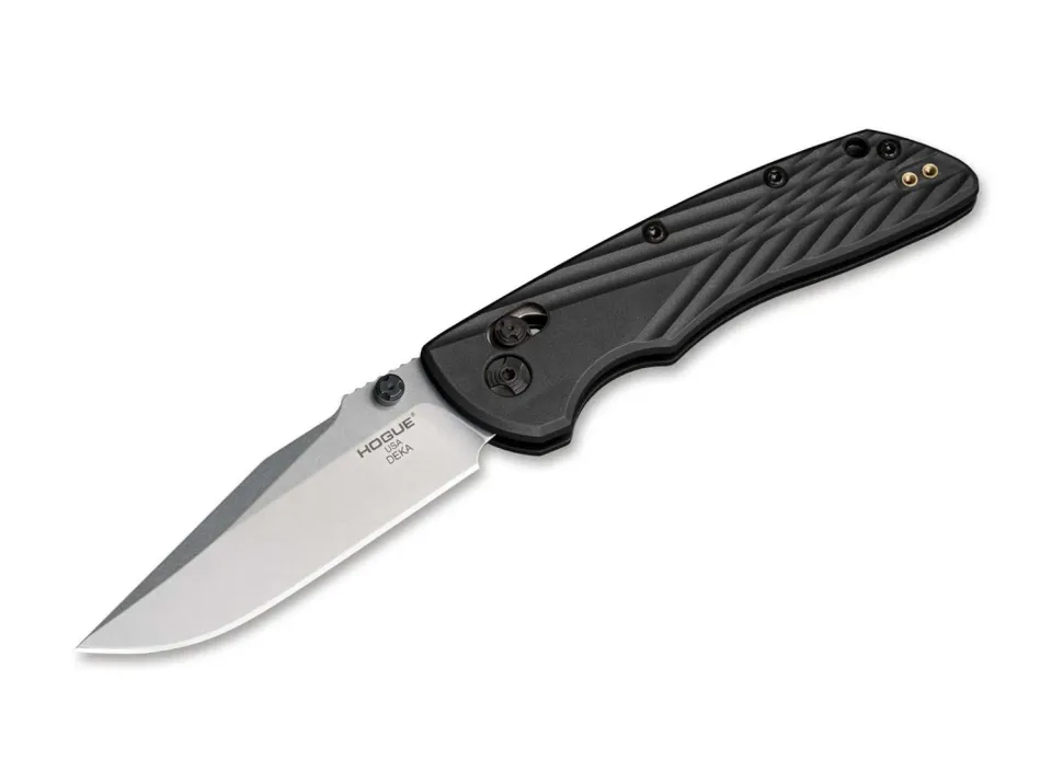 Hogue Deka 3.25 briceag Magnacut negru ambidextru