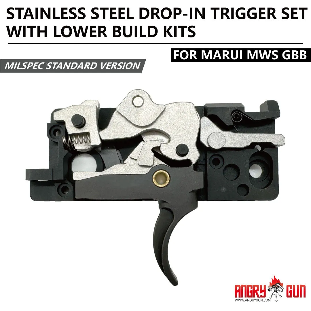 ANGRYGUN MWS set trăgaci inox MILSPEC