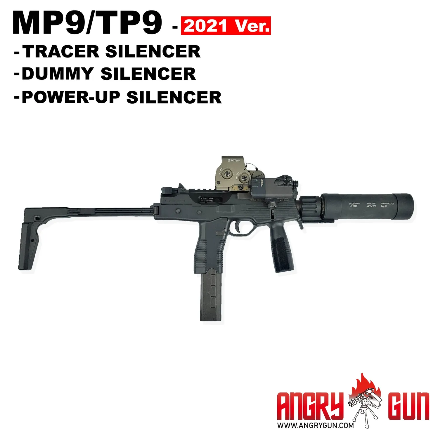 ANGRYGUN MP9/TP9 amortizor dummy 2021 quick detach