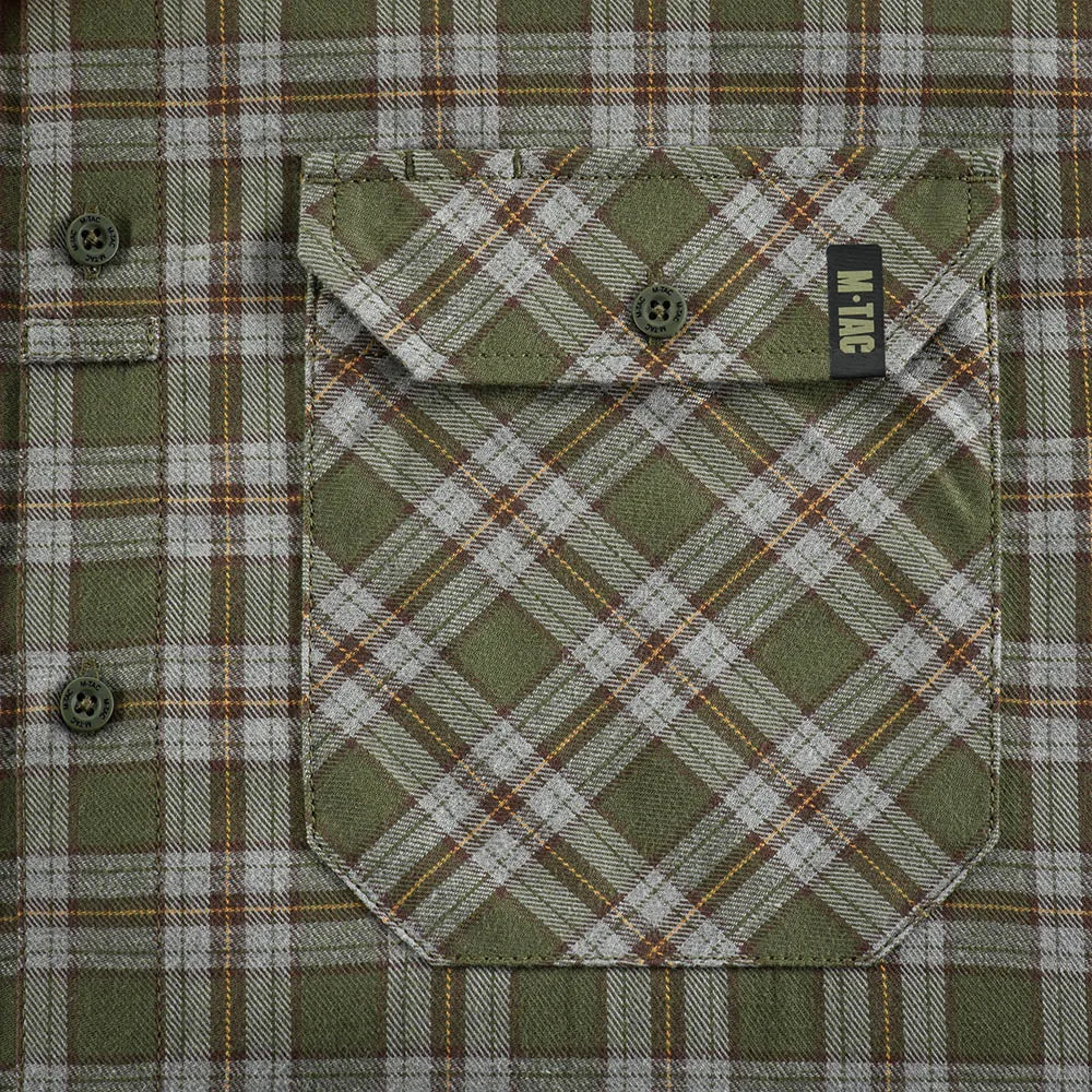 M-Tac Lumberjack camasa bumbac olive/gri oversize