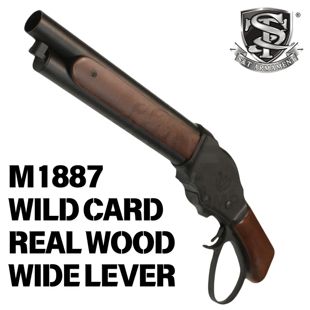 S&T Winchester M1887 Wild Card pușcă airsoft gaz lemn real