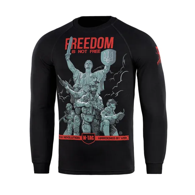M-Tac Freedom bluză raglan neagră bumbac