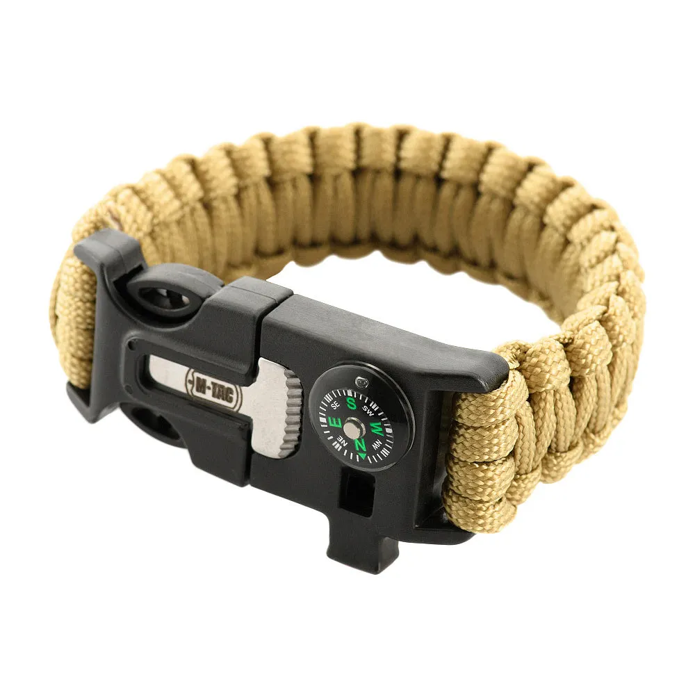M-Tac Bratara supravietuire Tan bratara paracord 3m