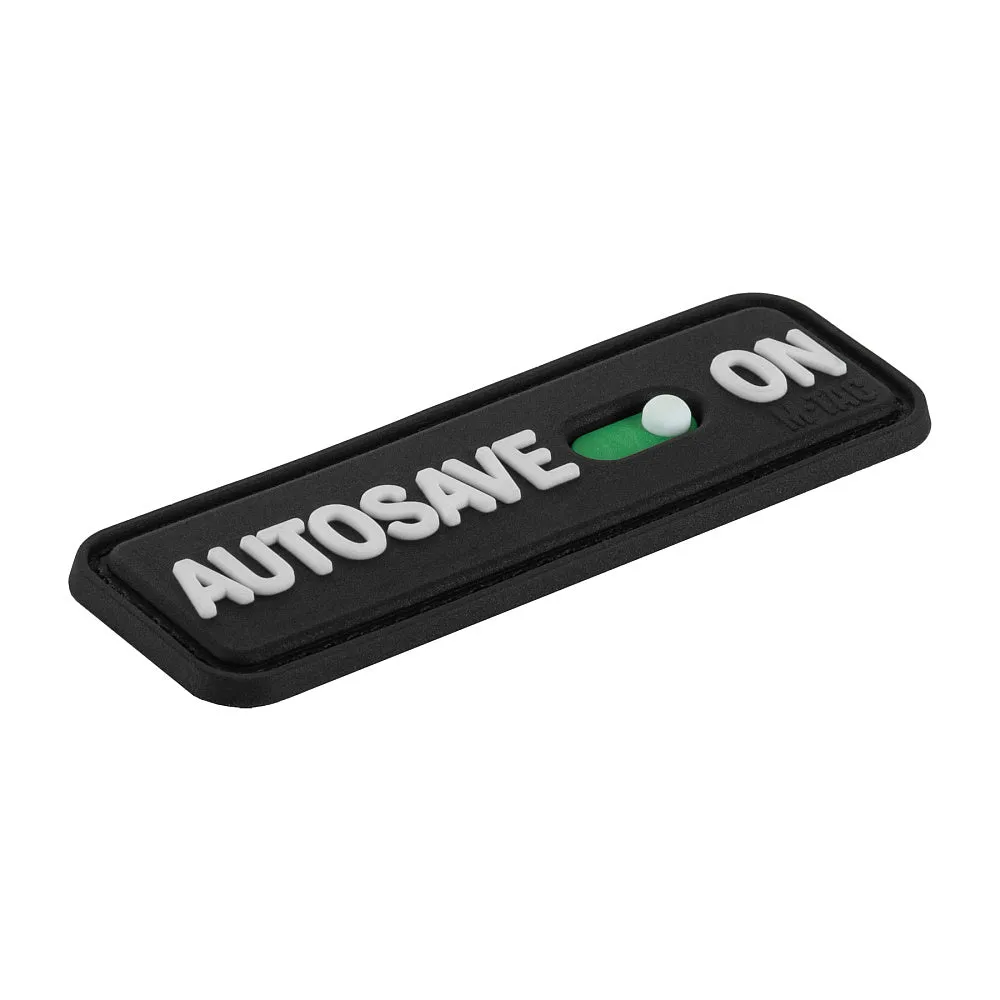 M-Tac Autosave patch PVC Black 8x2,5 cm