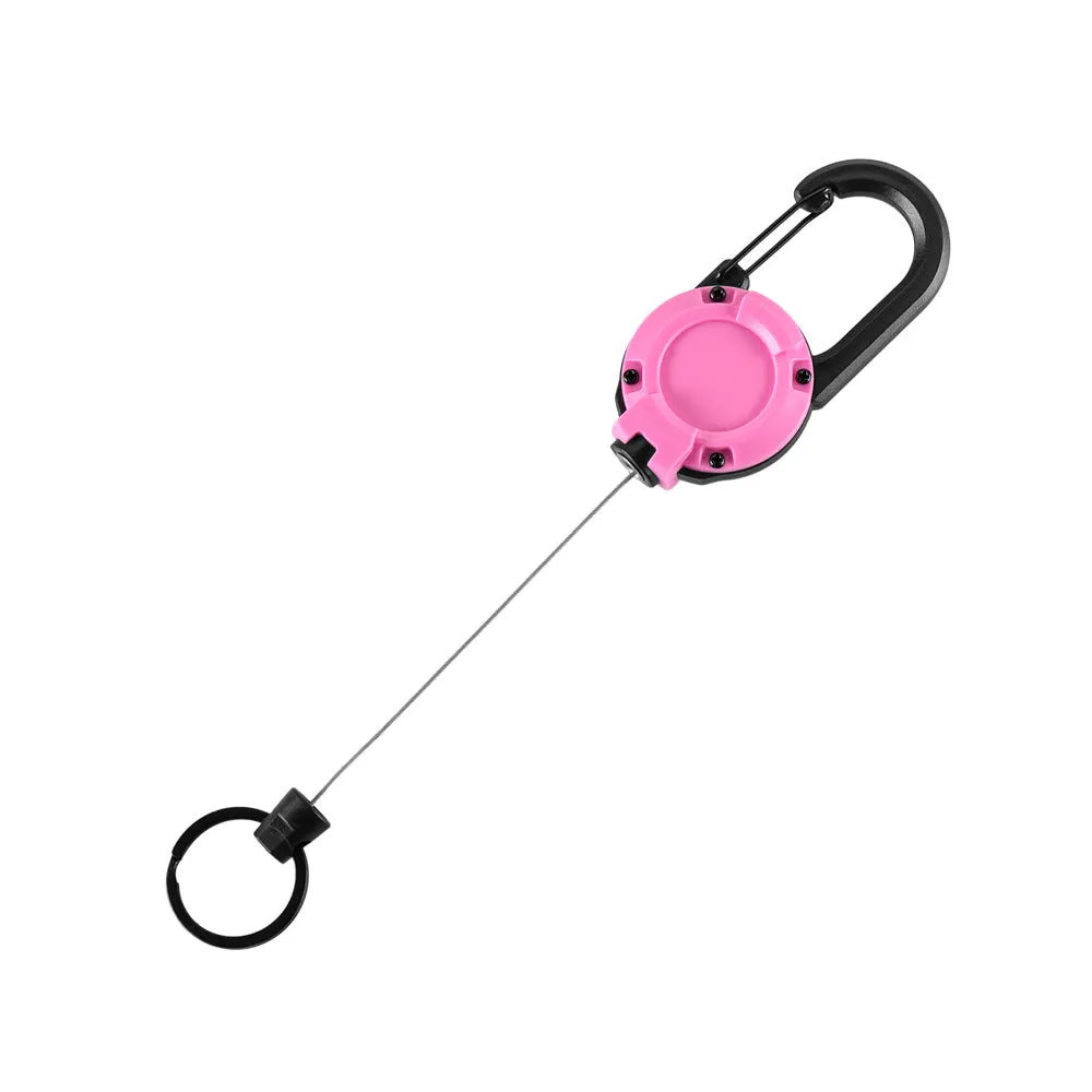 M-Tac Carabiner breloc retractabil roz 65 cm ABS