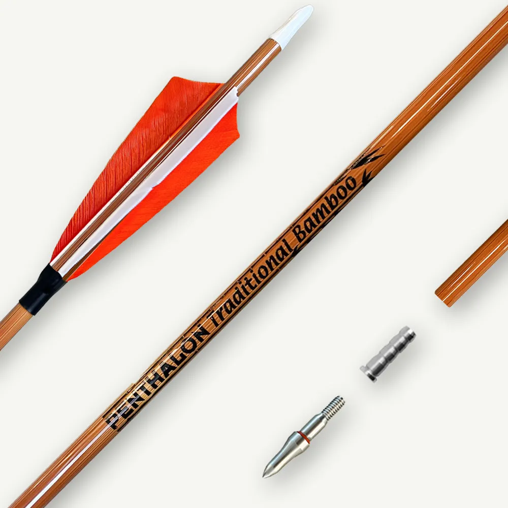 Bearpaw Penthalon Traditional Bamboo săgeți carbon spine 600 bambus