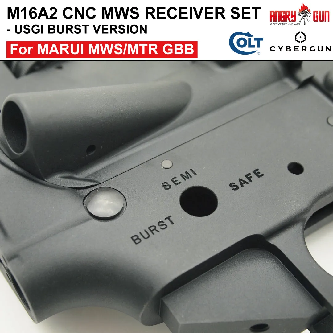 Angry Gun Colt M16A2 receiver CNC burst Marui MWS