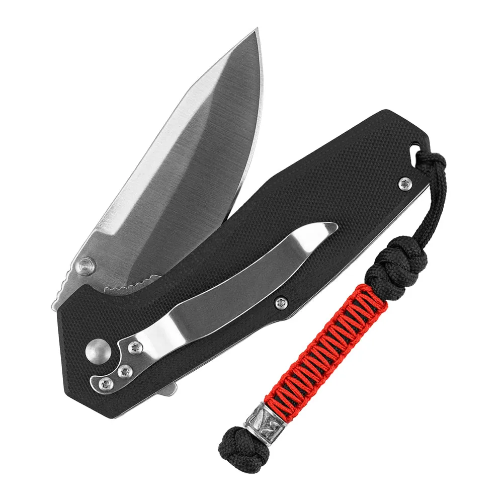 M-Tac Scandinavian Volya lanyard Negru/Rosu paracord