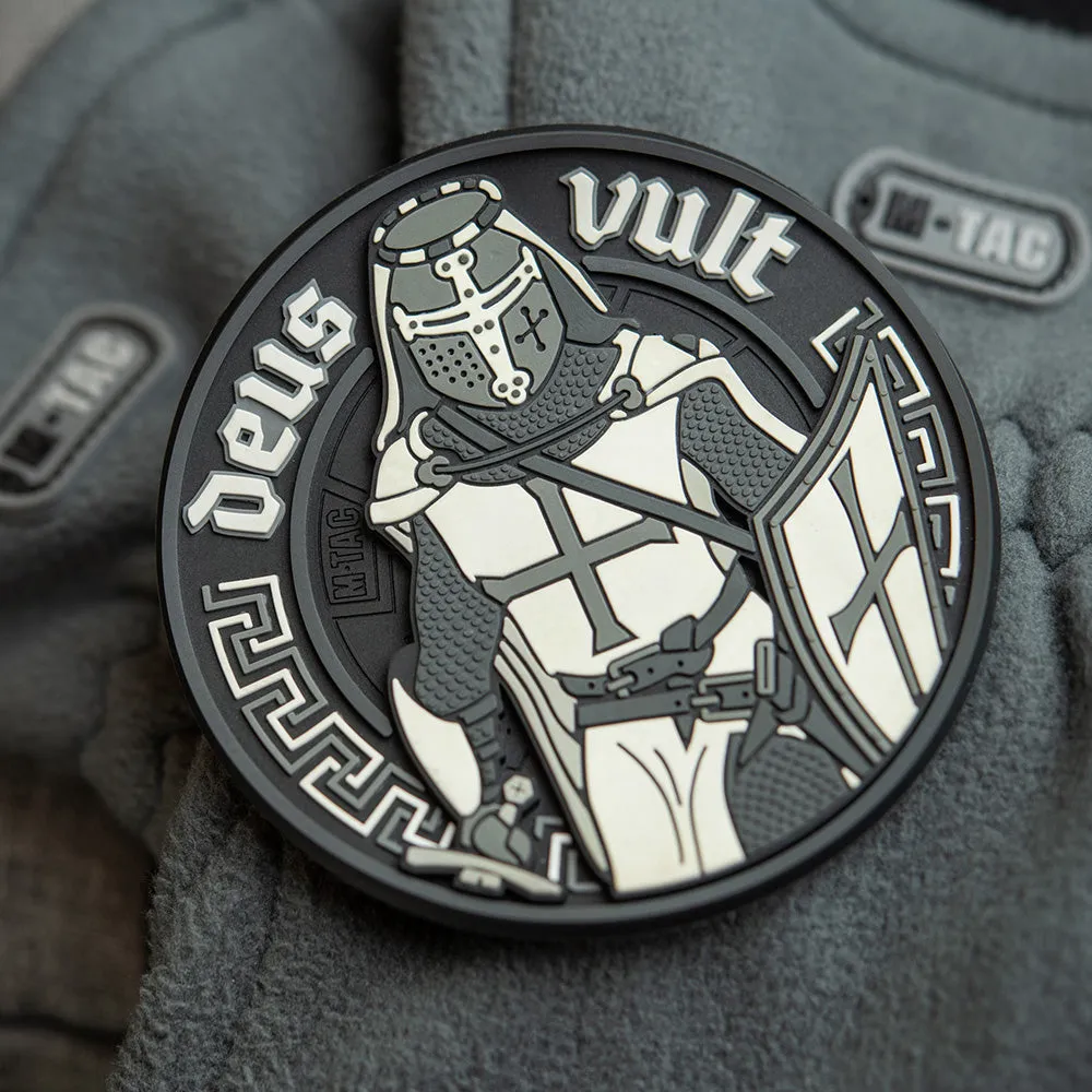 Patch M-Tac Deus Vult 3D PVC negru Velcro