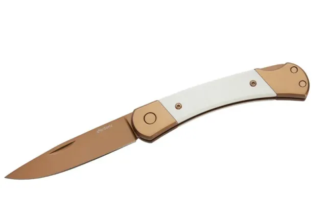 Herbertz Taschenmesser briceag D2 rosegold 18,5 cm