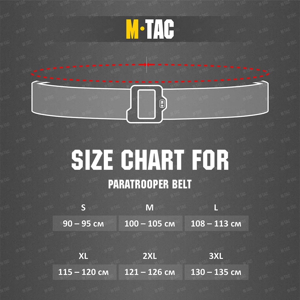 M-Tac Paratrooper curea tactica neagra 40 mm