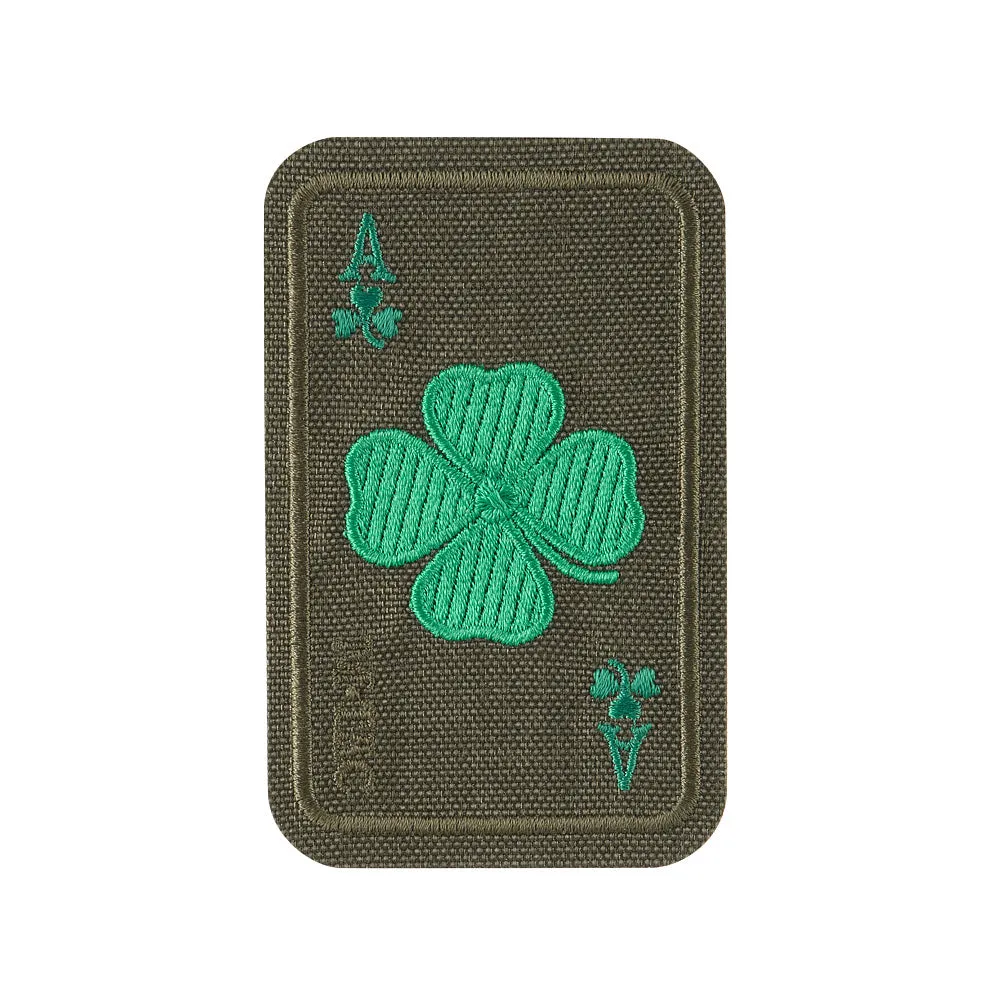 M-Tac Lucky Card patch brodat trifoi Ranger Green