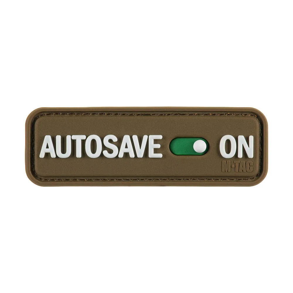 M-Tac Autosave patch PVC coyote 8x2,5 cm