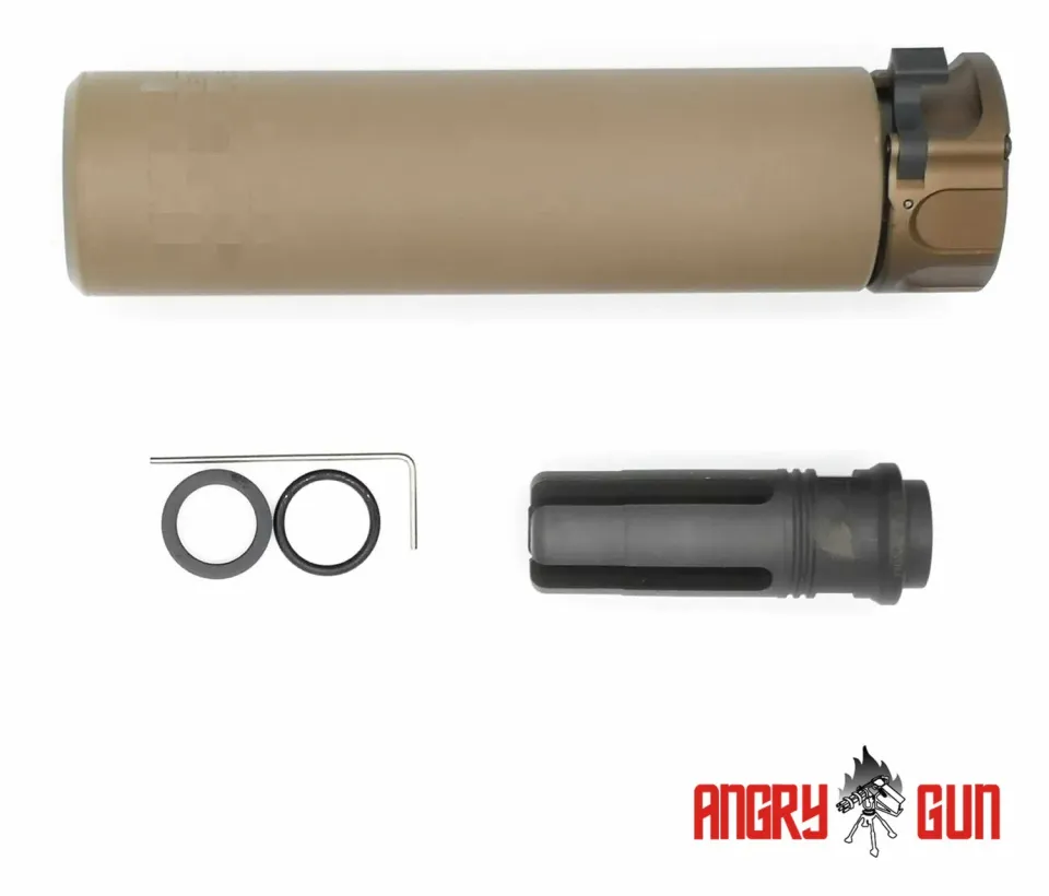 AngryGun Socom556 Dummy Silencer Full Marking amortizor negru QD