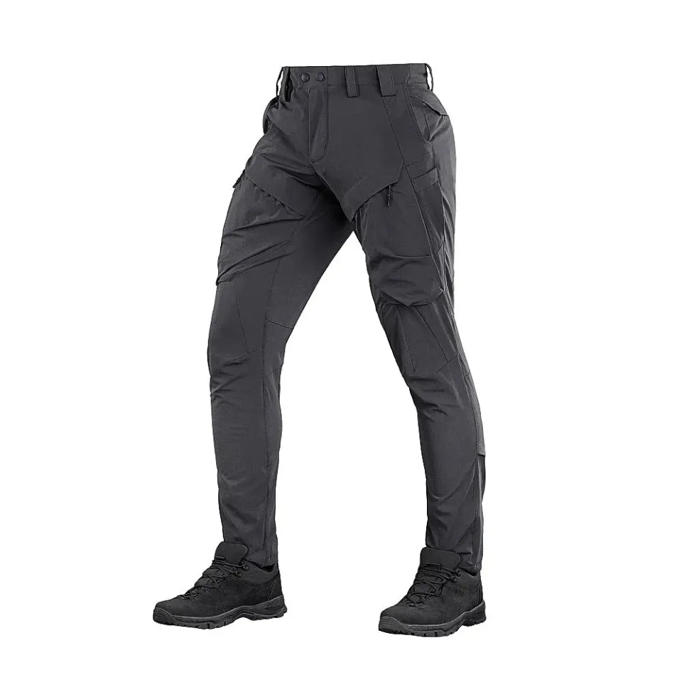 M-Tac Rubicon Flex pantaloni gri inchis 4-way stretch
