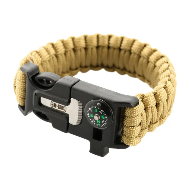 M-Tac Bratara supravietuire Tan bratara paracord 3m