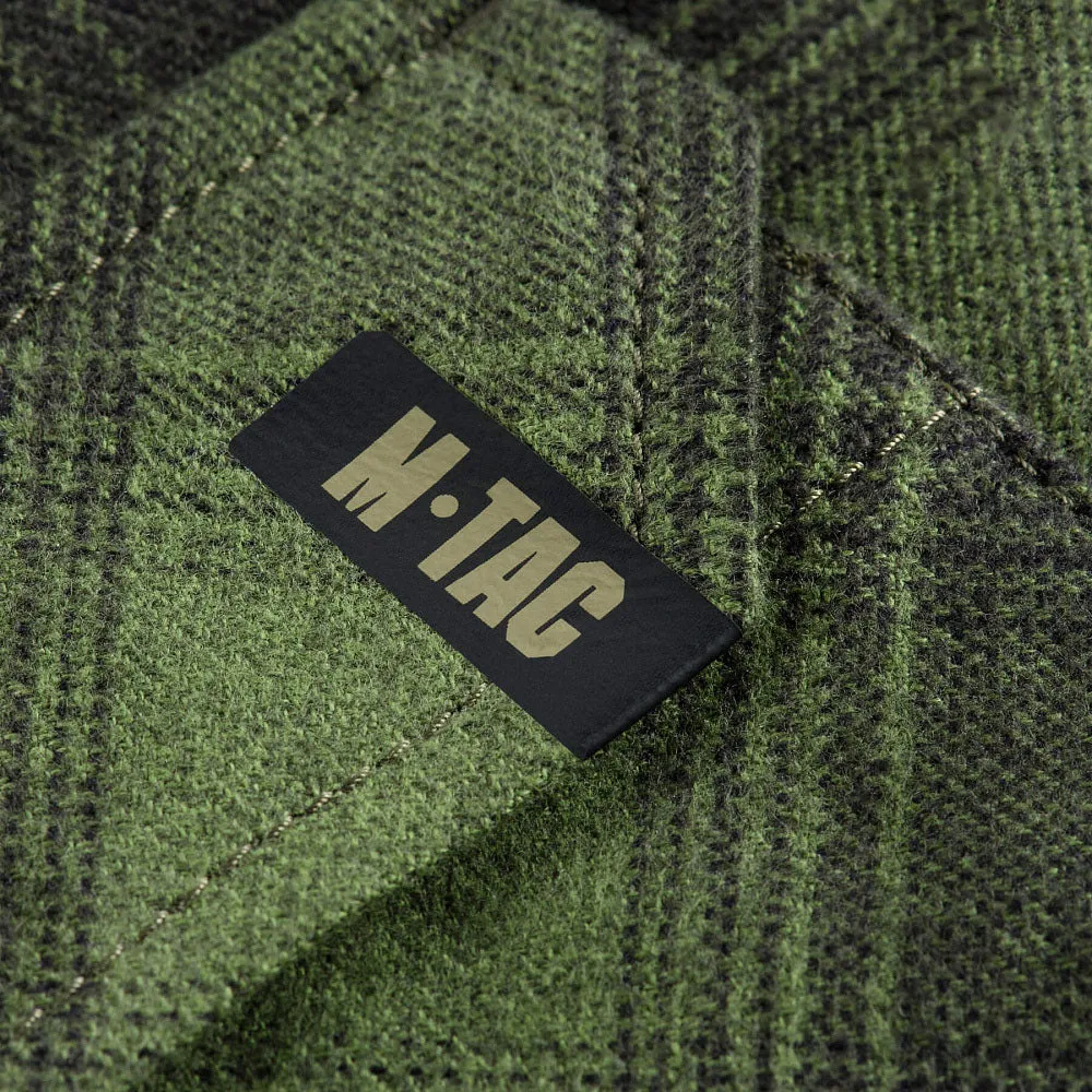 M-Tac Lumberjack Camasa Bumbac Olive Negru Croi Lejer