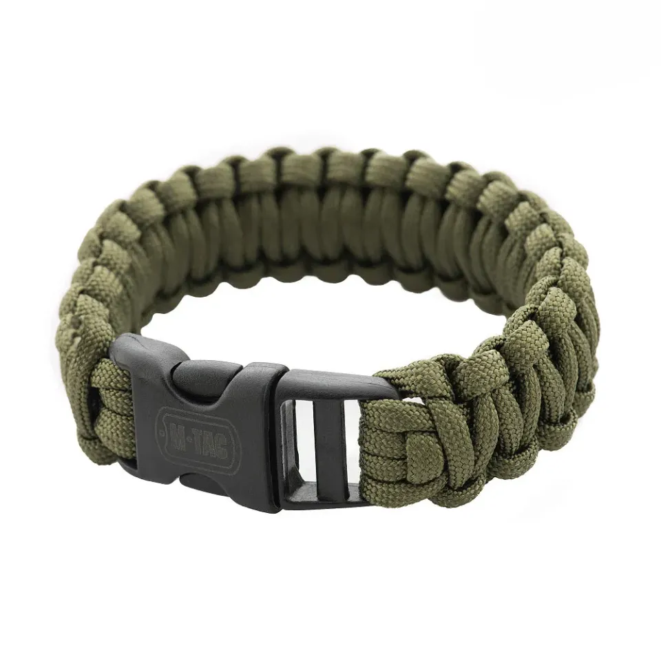 M-Tac brățară paracord olive tactică