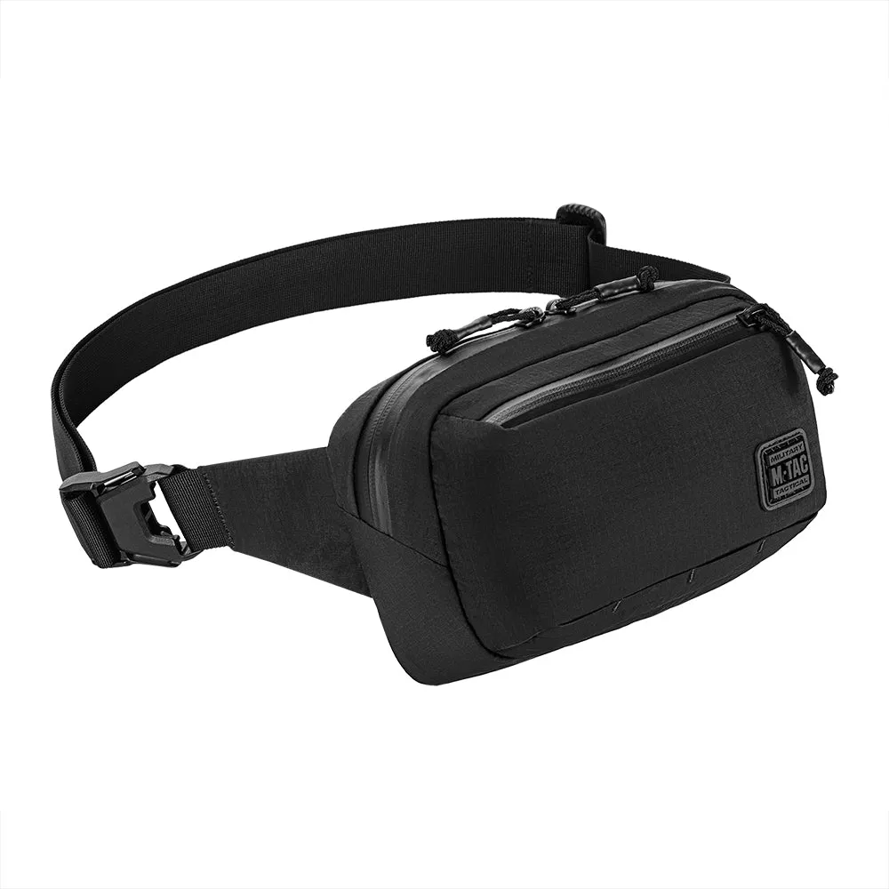 M-Tac City Waist Bag Lite-NR Elite borsetă negru impermeabilă