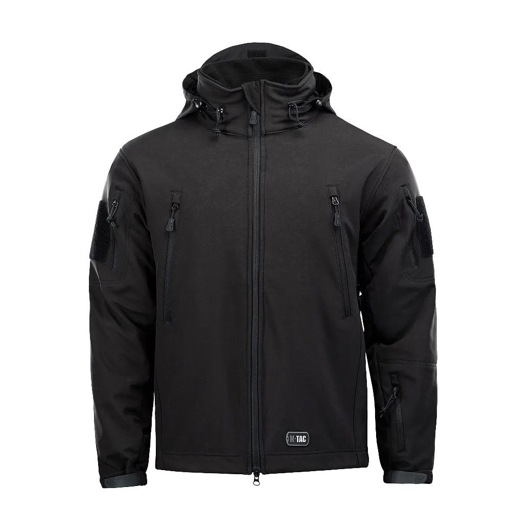 M-Tac Softshell geaca neagra cu captuseala detasabila