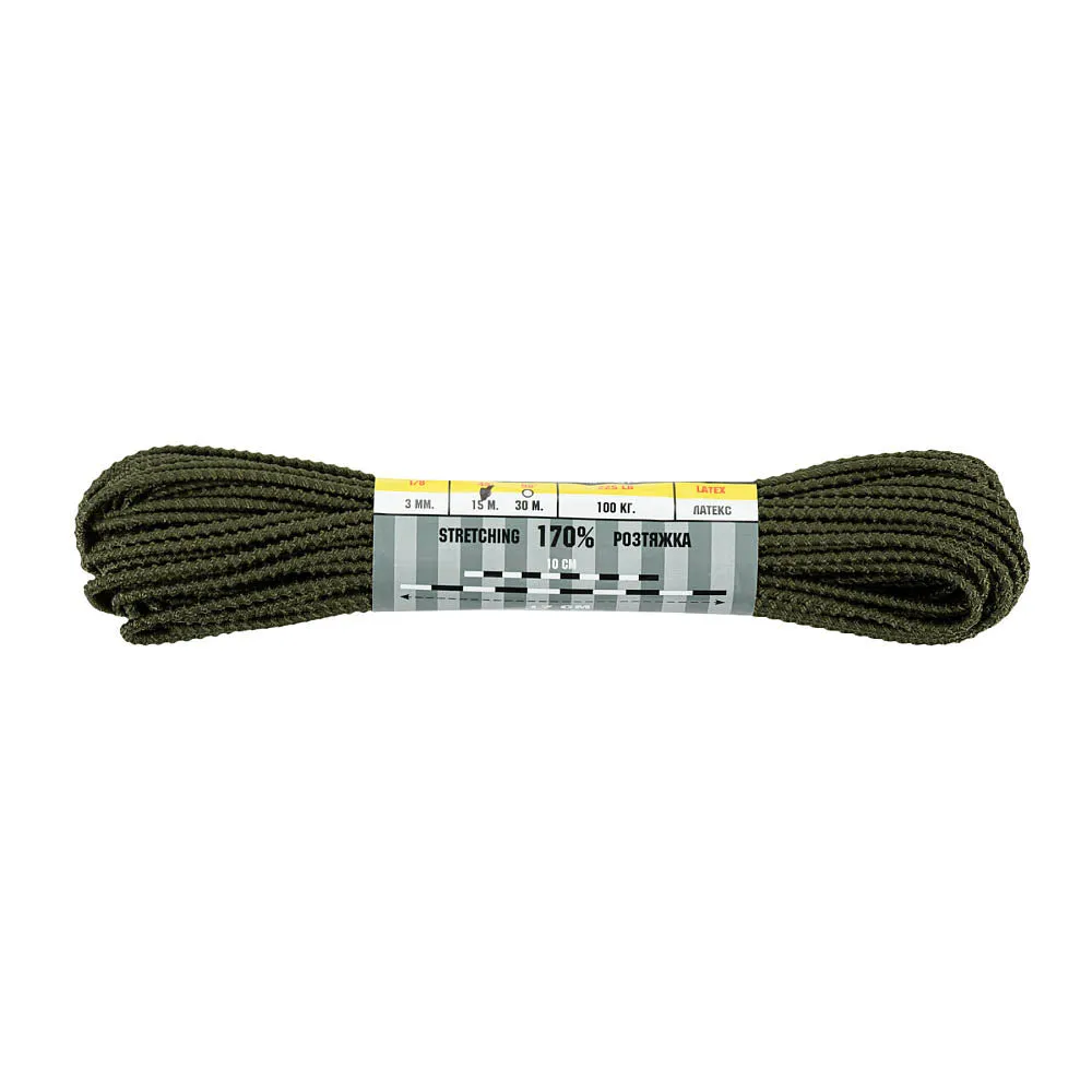 M-Tac Dragon Skin shock-cord elastic verde OD 15m