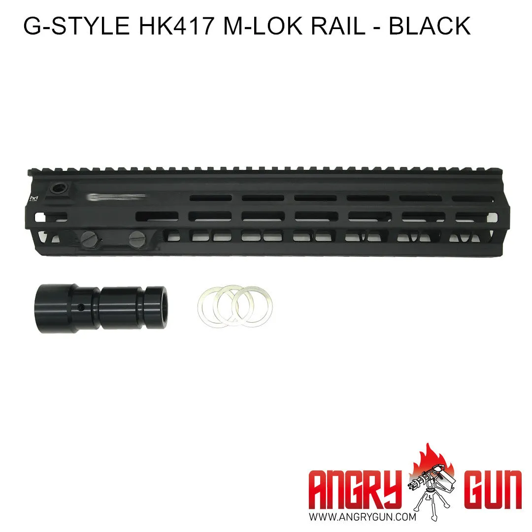 ANGRYGUN HK417 sina M-LOK airsoft 14,5 inch negru