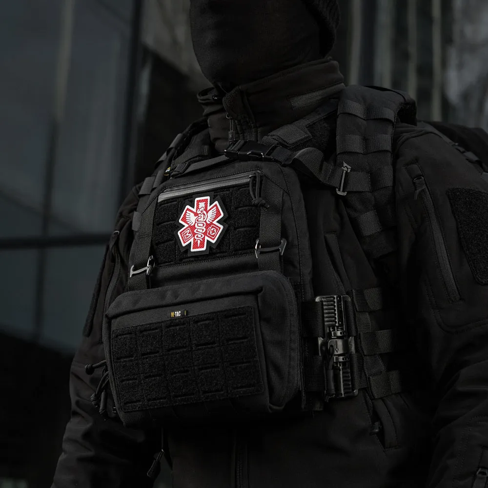 M-Tac Paramedic patch brodat negru velcro
