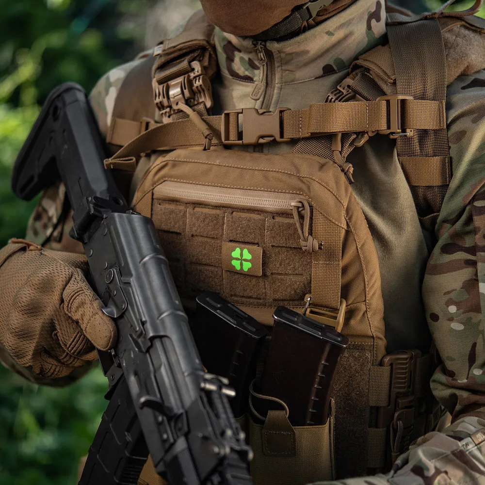 Patch M-Tac Clover Coyote MOLLE velcro 2,5x4 cm