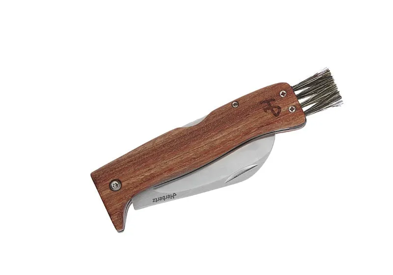 Herbertz briceag ciuperci oțel 440A fag 17cm