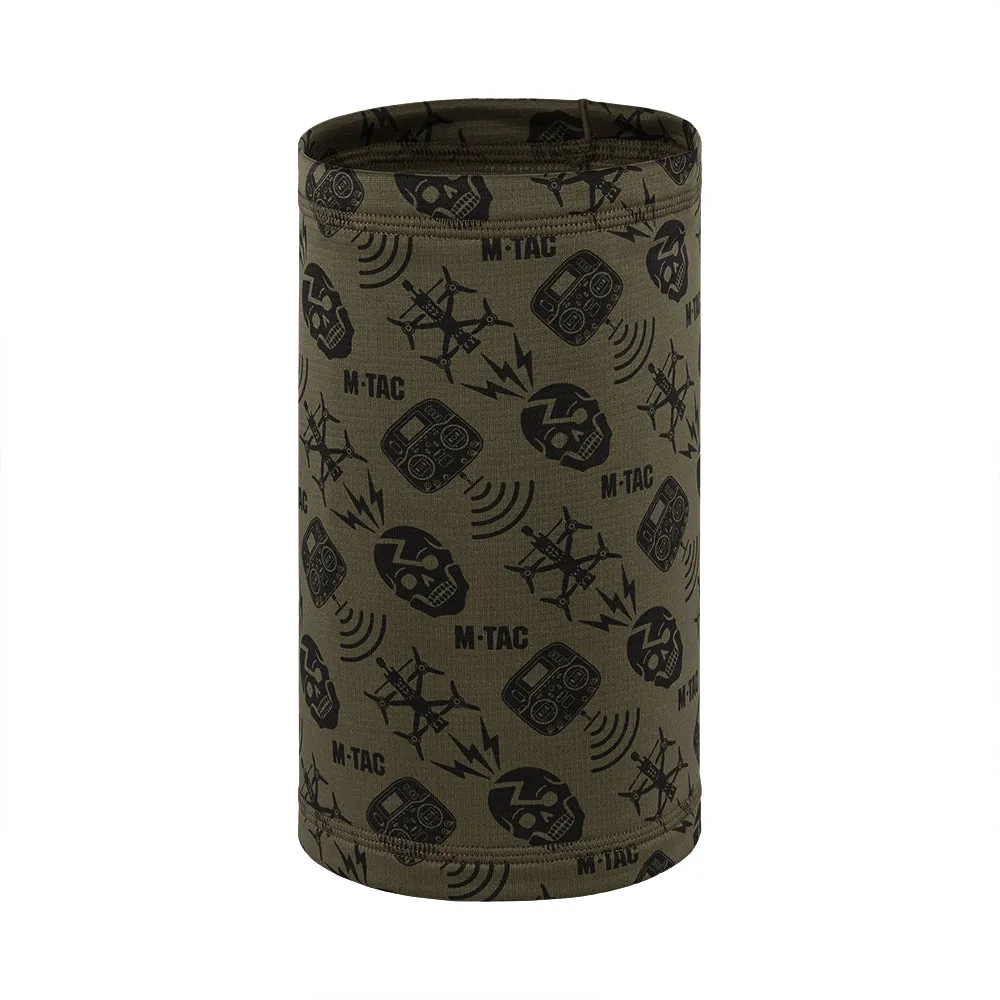 M-Tac Drone Pattern fular tubular Dark Olive microfleece