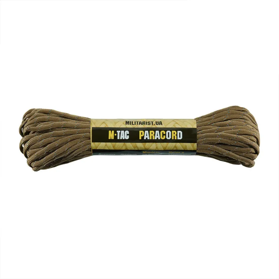 M-Tac 550 Tip III paracord Coyote Reflectiv 15 m