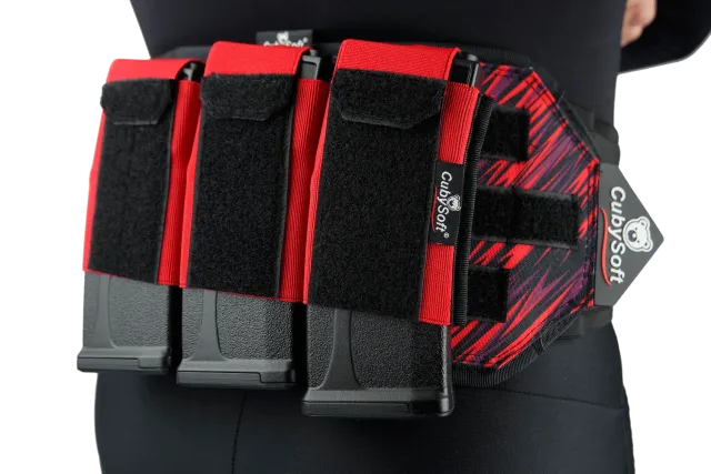 CubySoft Thunder husa magazie M4 AR x3 MOLLE neagra